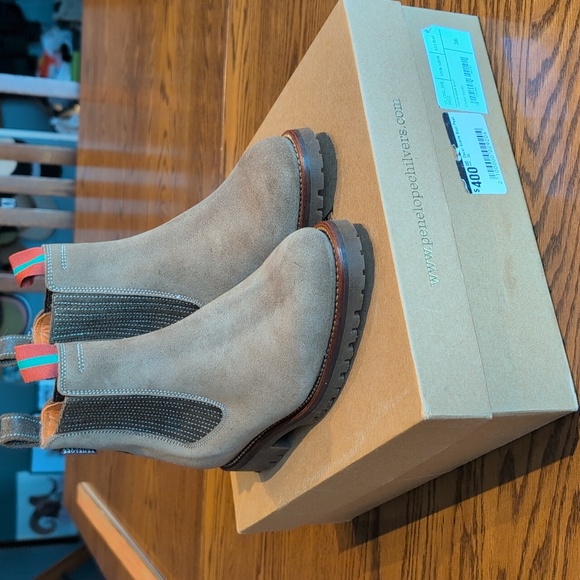 Penelope Chilvers Oscar suede boots peat 36 - Picture 1 of 14
